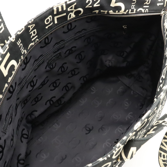 Chanel Chanel Canvas Plastic Chain Logo Tote Bag Canvas Tote Bag - Picture 5 of 8